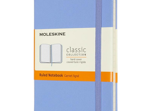 Блокнот Moleskine Classic Pocket A6 96 листов в линейку голубой на сшивке (90x140 мм)